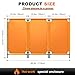 Welding Screens with Frame, Portable Welding Protection Curtains, Foldable Flame Fire Retardant Barriers, High Visibility Yellow Block Fence for Workshop Industrial Contract Sites (3 Pieces)