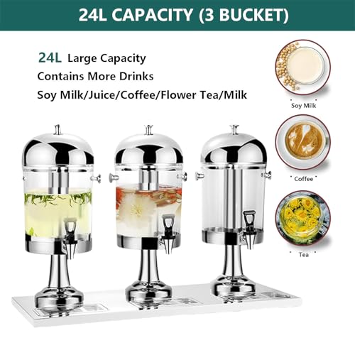 ELUKHT Beverage Juice Dispenser parts and tap setup