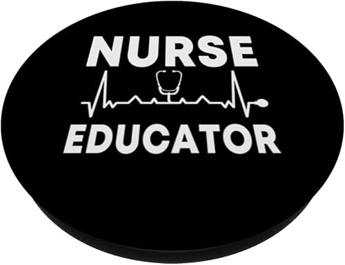 Miniatura 2 de Enfermera educadora desgaste médico Enfermería Enseñanza PopSockets intercambiables PopGrip
