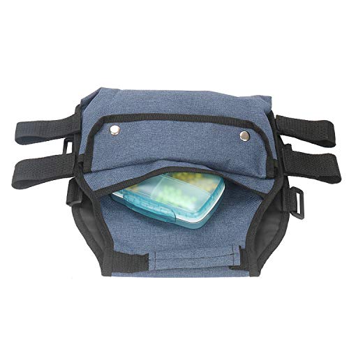 Side Walker Bags,Walker Organizer Pounch For Rollator And Folding Walkers,Walker Side Accessories For Elderly, Seniors, Handicap, Disabled (Double Sided) (Blue) #TOP5