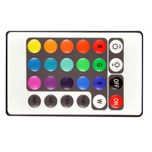 Image of balacoo Led Remote Controller for SMD 5050 RGB Strip Lights with 24 Keys Ir Wireless Brightness and Color Adjustment 1.96X1.37X0.86 Inch