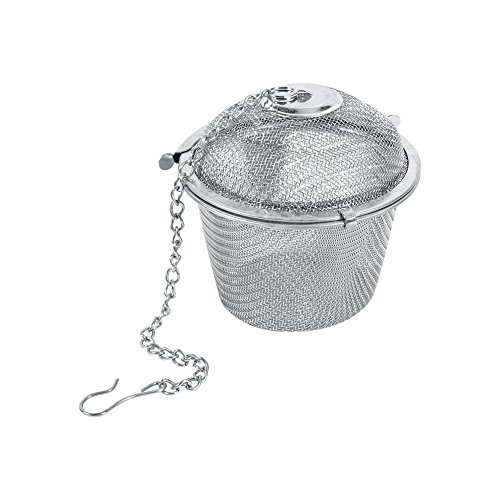 Infusor de Bolas de té de Acero Inoxidable de 6,5 Cm, Fácil de Usar y Preparar té Sabroso, Sujeción Segura, para té de Hojas Sueltas y Especias