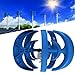 220V,HYZHANHONG 10000W Vertical Axis Wind Turbine Generator, 5 Blades Wind Turbine Kit 2M/S Wind Speed Starting Wind Power Generator for Home, Camping -Blue