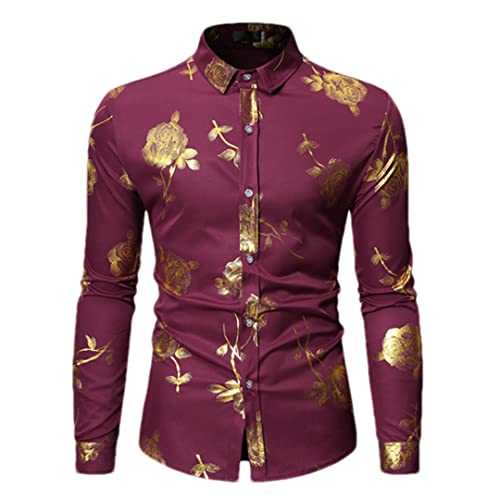 Chemise à imprimé rose homme coupe ajustée rouge S pour en finir avec le look terne