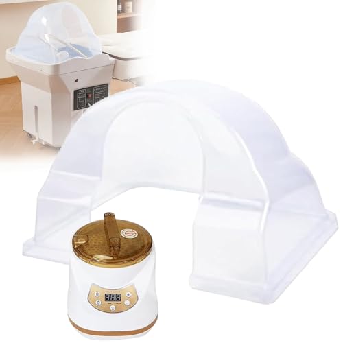 Equipo de spa de cabeza,equipo de cascada para spa de cabeza, sauna de vapor de 2 l,1000W,máquina de vapor de fumigación para spa doméstico con botón táctil,pantalla con temporizador y control remoto