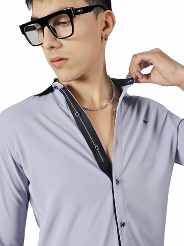 Image of STELLERS Men's Premium Full Sleeve Shirt | Feather Touch Feel| Regular Fit| Odour Resistant| Anti-Static| Wrinkle Free| Quick Dry | Stretchable| Lightweight| Sweat-Proof