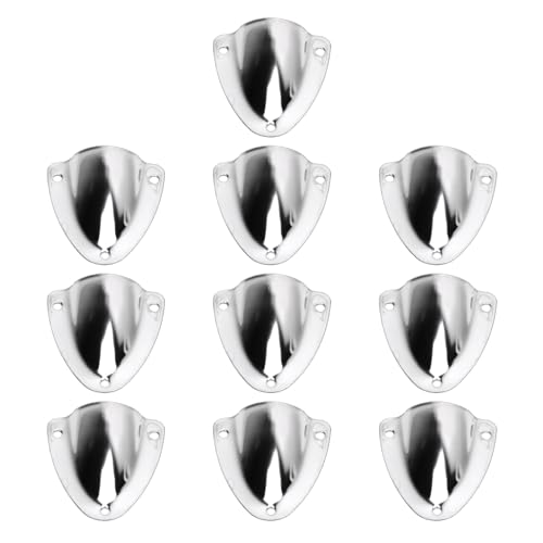 ZYLARUM 316 Stainless Steel Clamshell Vent Cover | Marine Wire Cover for Yachts/Speedboats/Sailboats | 10PCS Set, 1.77x1.57in,