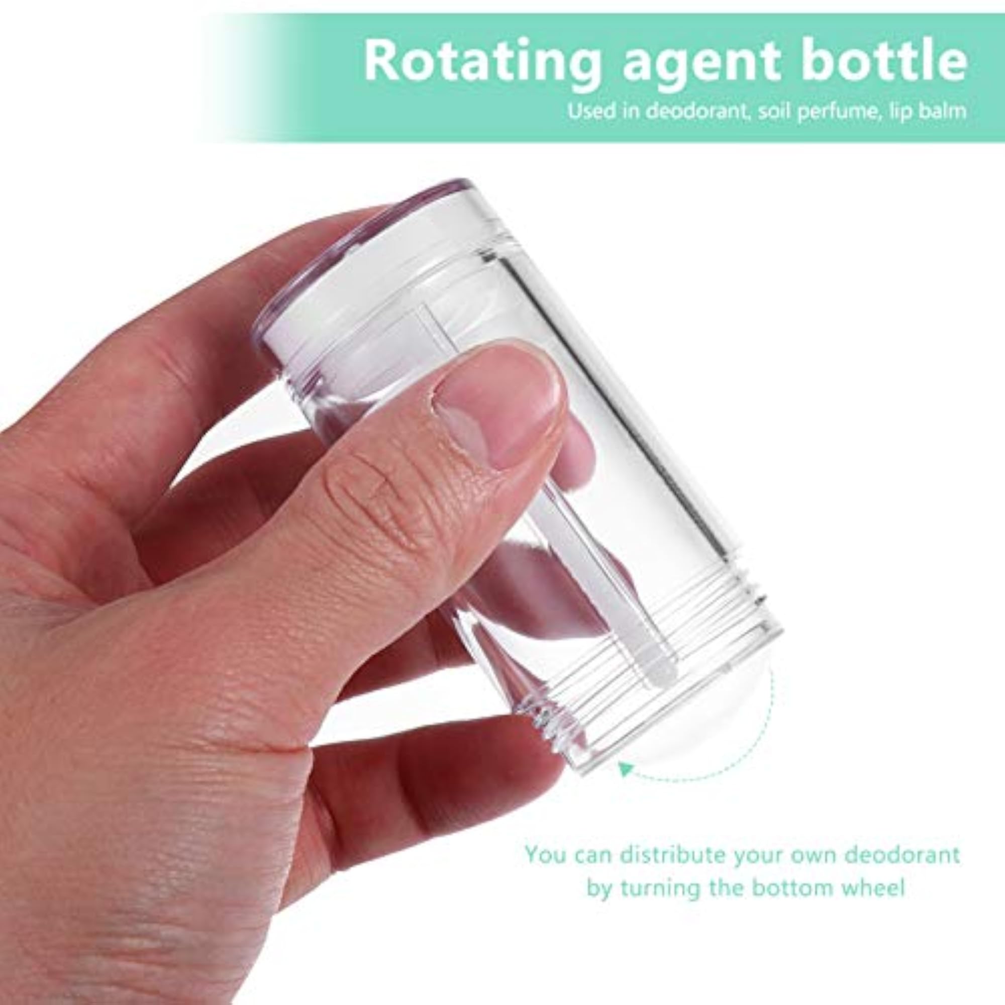 6Pcs Round Deodorant Containers for DIY Deodorants
