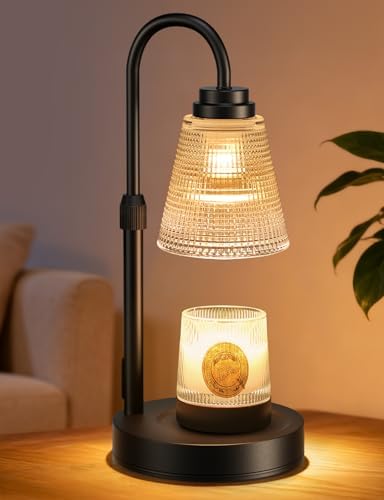Candle Warmer Lamp with Timer Dimmable, Adjustable Height Wax Mel...