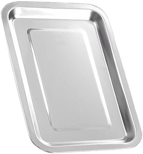 Baking Trays Pan Stainless Steel Baking Sheet Rectangle Ovenware BBQ Griddle Plate,Suitable for Cuisinart TOA-60 TOA-65 TOA-70 Air Fryer Toaster Oven