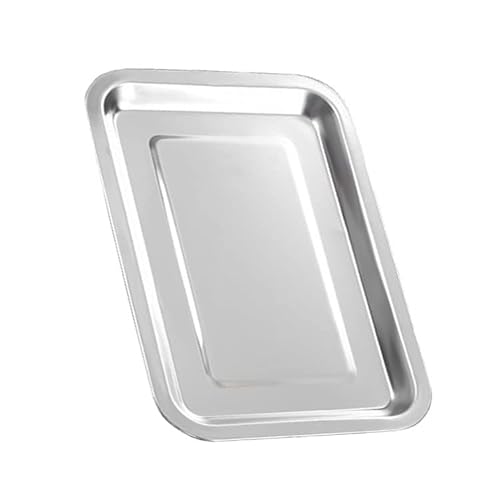 Baking Trays Pan Stainless Steel Baking Sheet Rectangle Ovenware Bbq Griddle Plate,Suitable For Cuisinart Toa-60 Toa-65 Toa-70 Air Fryer Toaster Oven #TOP7