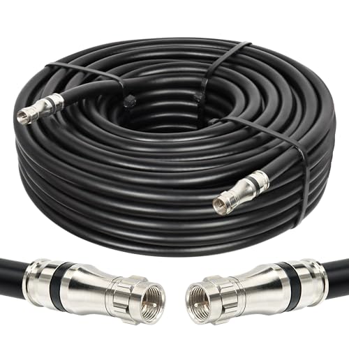 Câble coaxial RG11 faible perte de 18,3m 14 AWG pour une réception satellite stable