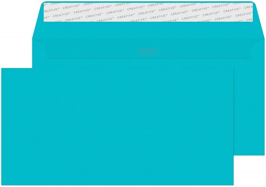 Creative Colour 209 DL+ 114X229MM 120 GSM Peel and Seal Wallet Envelope -Cocktail Blue (Pack of 500)