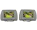 Pair Rockville RHP7-GR 7” Grey TFT-LCD Car Headrest TV Monitors w/Speakers+IR