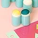Craftelier - Schachtel mit 40 runden Schwämmen in Fingerhutform zum Auftragen von Farben auf Scrapbooking | Schachtelgröße ca. 12 x 18, 8 x 3,7 cm und Fingerhutdurchmesser ca. 1,7 cm