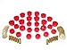 Prothane 7-132 Red Body Mount Kit
