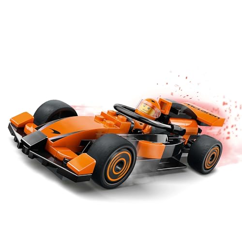 LEGO City F1 Rennfahrer mit McLaren Rennauto - Spielzeug Formel 1 Modell mit Rennwagen und Minifigur - Kleines Geschenk für Jungen und… – Ansicht 6