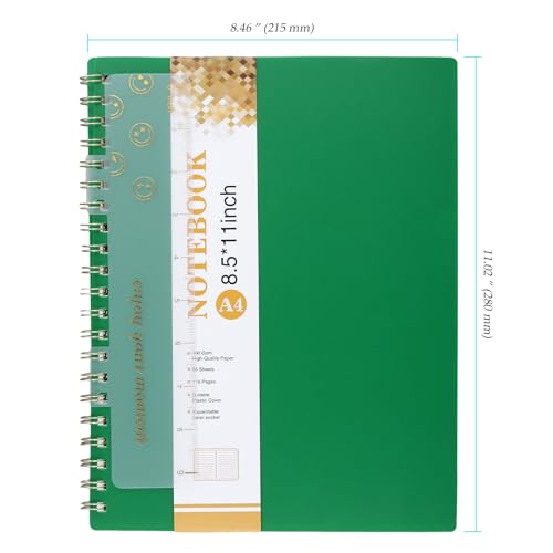 Cahier de mathématiques A4 à spirale quadrillé pour réussir vos examens et projets - 2
