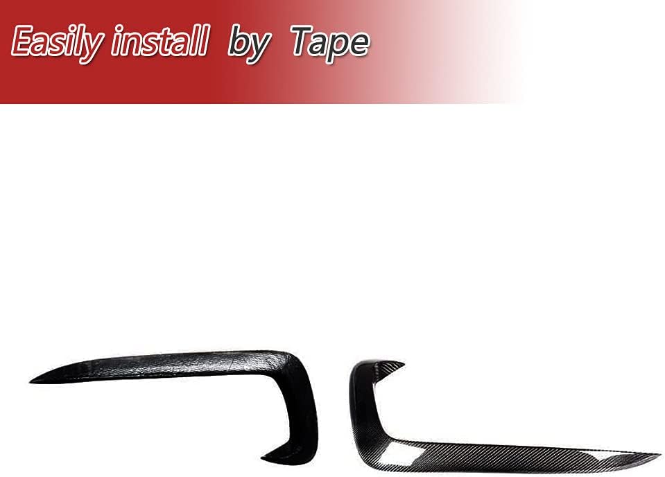 Fog Light Cover Vent Trim Fits for Audi A5 B8 Sline S5 2D 4D 2012-2016 Front Bumper Air Intake Fender Scoop Winglet Splitters (Gloss black)