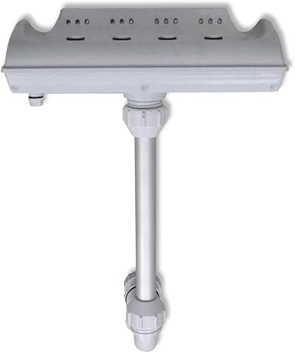 Miniatura 2 de SKM Fuente de piscina cascada con luces LED de 1 x 1 pies 5 pulgadas equipada con 4 chorros de agua y 12 LED