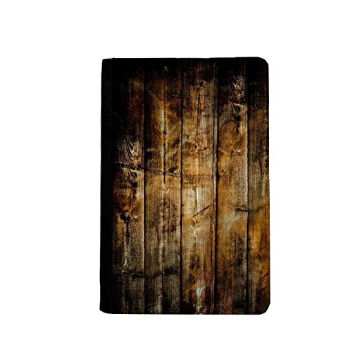 Étui portefeuille de voyage rétro en bois pour homme et femme
