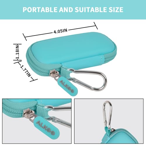 Image of USB Flash Drive Case, SD Card /Thumb Drive /Memory Cards Holder, Bag Only | SDXC /SDHC Storage, Electronic Accessories Organizer for SanDisk / for Samsung, for Students /IT /Office /School /Travel, Mint