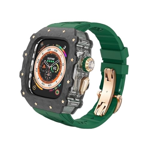 Kit fibre de carbone pour iWatch boîtier luxe et bracelet fluorocarbone