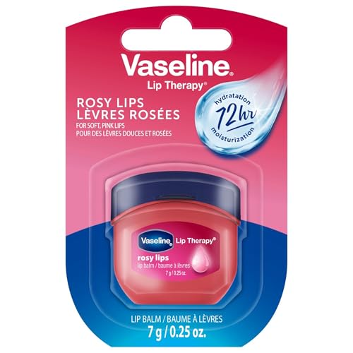 Vaseline Lip Therapy Lip Balm Mini, Rosy, 0.25 oz