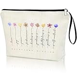 Virfuntaki Galatians 5:22-23 Fruit of the Spirit Christian Zipper Bag, Christian Gifts for Women Girls Scripture Present, Horizontal Bible Verse Cosmetic Bag Small Travel Vacation Pouch