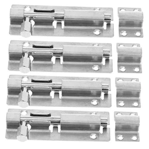 CUBTOL Pino De Aço Inoxidável 4 Peças Roupas Masculinas Portas Deslizantes Fechadura Da Porta Retro