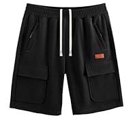 2 Side Zip Pockets: mens shorts have side zip pockets come with smooth, durable zippers that glide easily and lock securely. No more fumbling with loose pockets or worrying about valuables slipping out during movement. Inner Hidden Drawstring: The co...