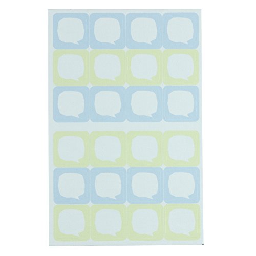 ゆにねーむ 洗濯 タグ に貼る シール フキダシB 24ピース×1シート UN-192