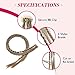 REECHO Clip in Hair Extensions - 6 PCS Baby Braids, 22
