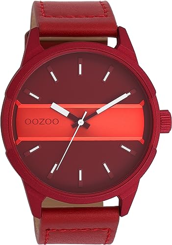 Oozoo Timepieces Herren Uhr | Armbanduhr Herren mit Lederarmband | Hochwertige Uhr für Männer | Edle Analog Herrenuhr in rund | C11231