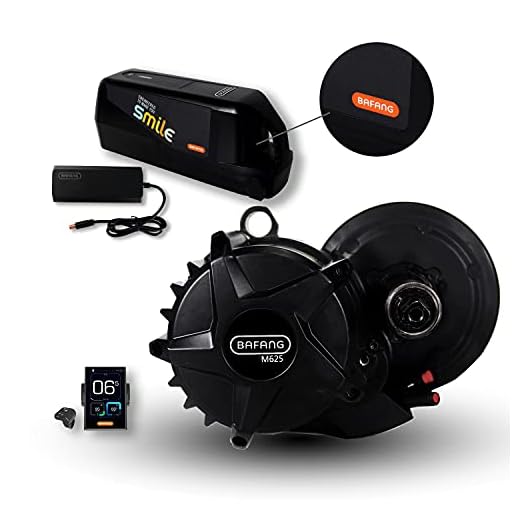 BAFANG Latest mid Drive Motor 1000W 50.4V Ebike Mid Motor Electric Bike Conversion Kit with Large Power 19Ah/50.4Ah Battery and Fast Charger with Upgrade DPC 181 LCD Display DIY Engine Series