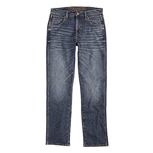 Wrangler Men's Retro Slim Fit Straight Leg Green Jean3