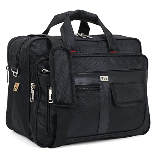 Image of 25 Ltrs, 15.5 Inch Polyester Messenger Bag, Multipurpose Bag for Mechanics, Electrician & Technician, Office Bag with 7 Pockets & Compartments, Black