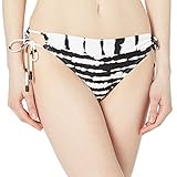 La Blanca Women's Standard Side Tie Hipster Bikini Swimsuit Bottom, Black/White//Elemental, 4