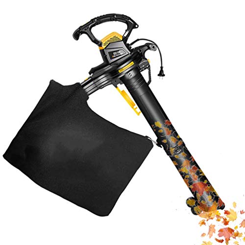 3-In-1-Laubgebläse Elektrischer Gartengebläse-Staubsauger Mit Großem 40-Liter-Beutel Und 6 Variabler Geschwindigkeit Zum Blasen Von Blättern,