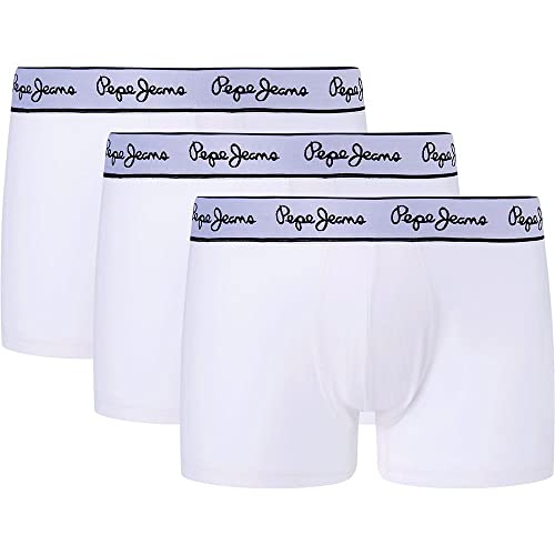 Pepe Jeans Herren Pepe Tk 3P Badehose, White, L – Ansicht 1