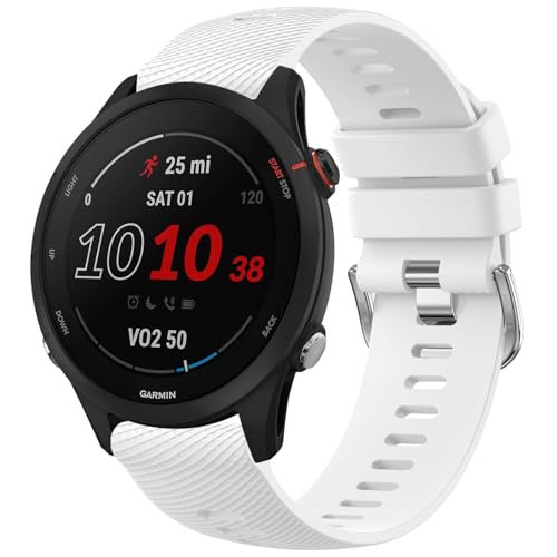 Bracelet Garmin Forerunner 255 et 265 Meliya en silicone souple pour homme et femme