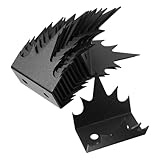 CRAFTHROU Metall Zaunspikes 12 Stück für Gartenzaun und Mauer Kletterschutz Spitzen mit Einfachem Anbau für Wohn und Geschäftsanlagen