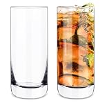 Iceten Highball Glasses Set of 2, Large Clear Tall Cocktail Pub Wine Juice Glasses, Glass Tumblers - Dishwasher Safe