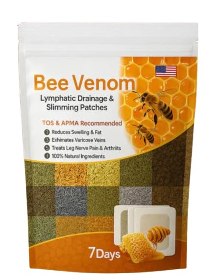PELIRONE New Bee Venom Foot Patches Stress Relief Detox Patch Solution (1 BOX x 10 Patches) (5) PELIRONE New Bee Venom Foot Patches Stress Relief Detox Patch Solution (1 BOX x 10 Patches) (5)