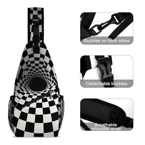 Mochila tipo bandolera para senderismo y día casual miniatura 3