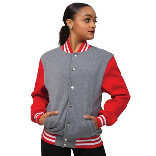 Varsity Letterman Jacket Plain Colorblock Kids Boy Girl3