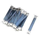 Coshar 20pcs Metal Internal Flex Frames Kiss Clasp Spring Clip Hook for Coin Bag Purse Wallet DIY Craft, 110mm Long