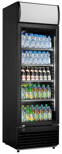 METRO Professional Réfrigérateur à Boissons/Frigo Vitré GSC2350B, 62 x 63.6 x 201.1cm, 324L,...