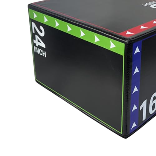 Yiju 3 in 1 Plyometric Jumping Box, Plyo Box, Portable Versatile Jump Training Tool for Gym Home Exercise Workout Conditioning