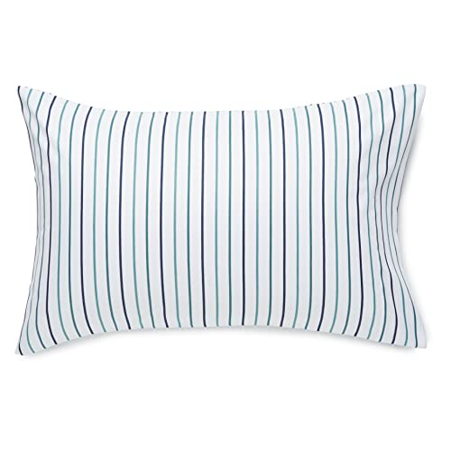 Amazon Basics 7-Piece Lightweight Microfiber Bed-In-A-Bag Comforter Bedding Set, Full/Queen, Green And Navy Plaid #TOP4